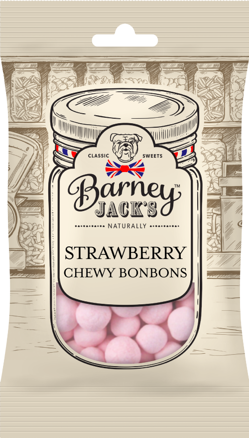 BARNEY JACK'S Strawberry Chewy Bonbons 155g