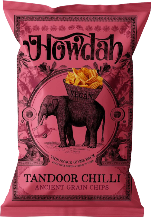 HOWDAH Tandoor Chilli Ancient Grain Chips 130g