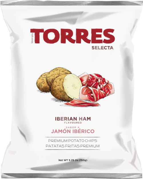 TORRES Iberian Ham Flavoured Premium Potato Chips 150g