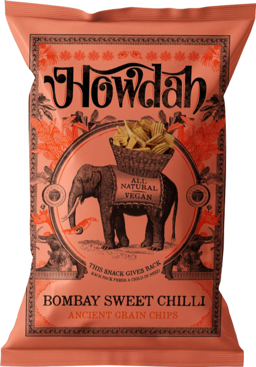 HOWDAH Bombay Sweet Chilli Ancient Grain Chips 130g
