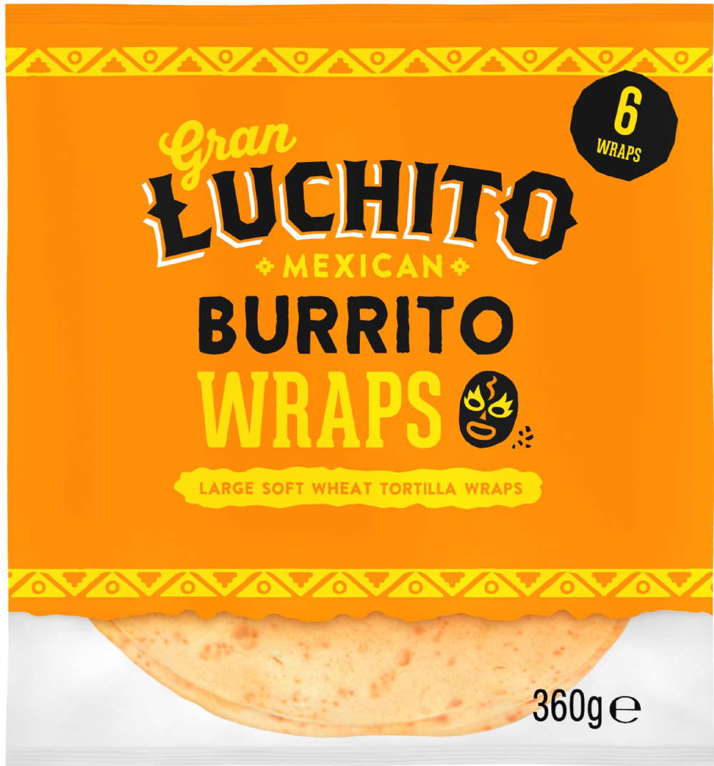 Gran Luchito 6 Burrito Wraps 360g