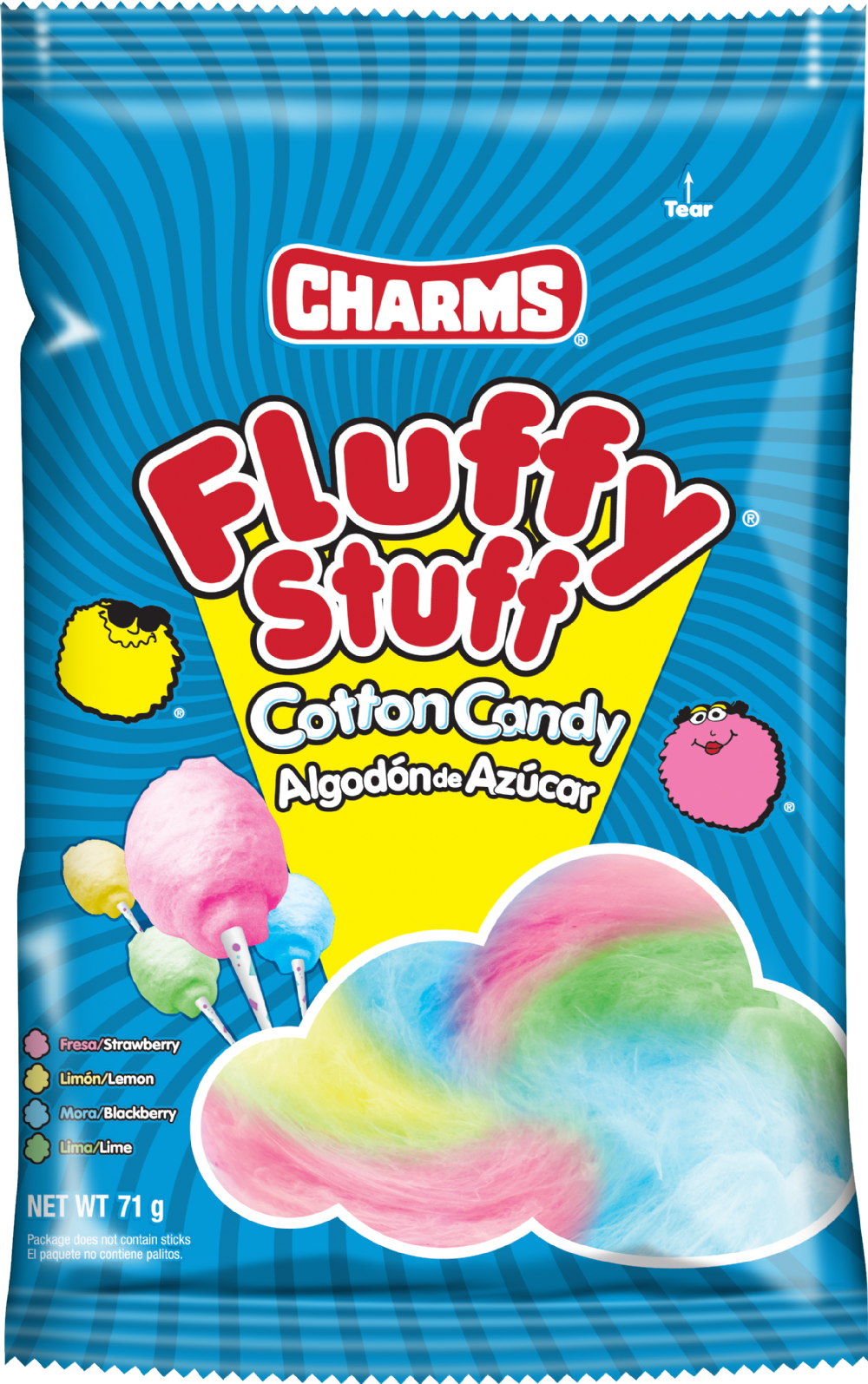 CHARMS Fluffy Stuff Cotton Candy 71g