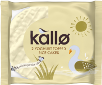 KALLO Yoghurt Topped Rice Cakes Twin Pack 33g