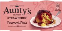 AUNTY'S Strawberry Steamed Puds (2x95g)