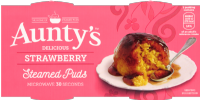 AUNTY'S Strawberry Steamed Puds (2x95g)