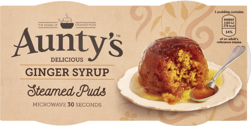 AUNTY'S Ginger Syrup Steamed Puds (2x95g)