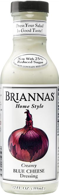 BRIANNAS Home Style Creamy Blue Cheese Dressing 355ml