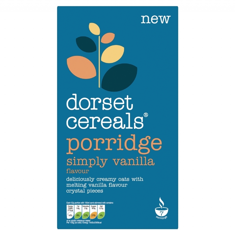 Holleys Fine Foods DORSET CEREALS Simply Vanilla Porridge 400g