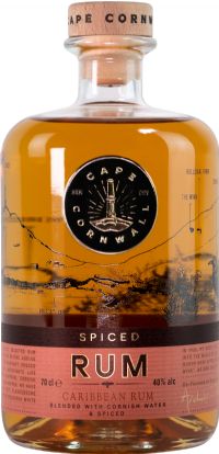 CAPE CORNWALL Spiced Rum 40% ABV 70cl
