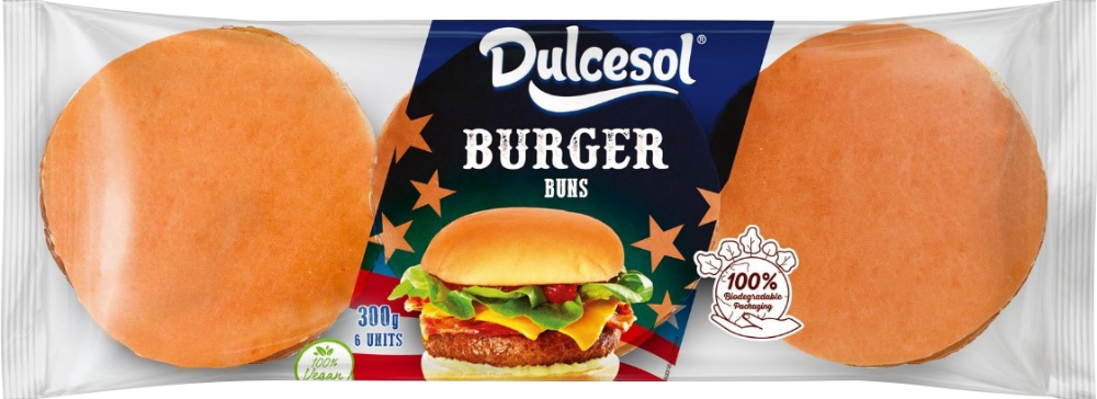 Dulcesol 6 Burger Buns 300g