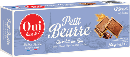 OUI LOVE IT! Petit Beurre with Milk Chocolate 150g