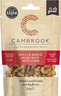 CAMBROOK Chilli & Garlic Mixed Nuts with Corn 65g