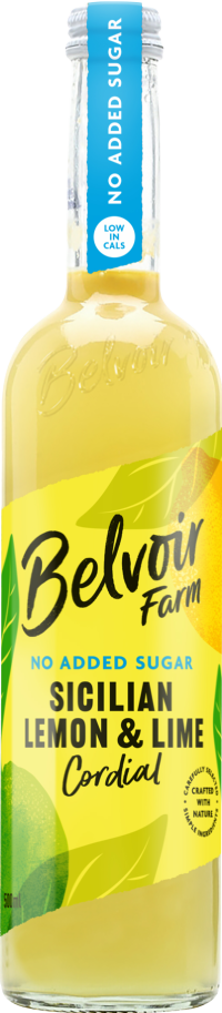 BELVOIR No Added Sugar Sicilian Lemon & Lime Cordial 500ml