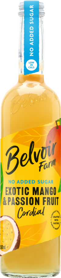 BELVOIR No Added Sugar Exotic Mango & Passion Fruit Cordial 500ml