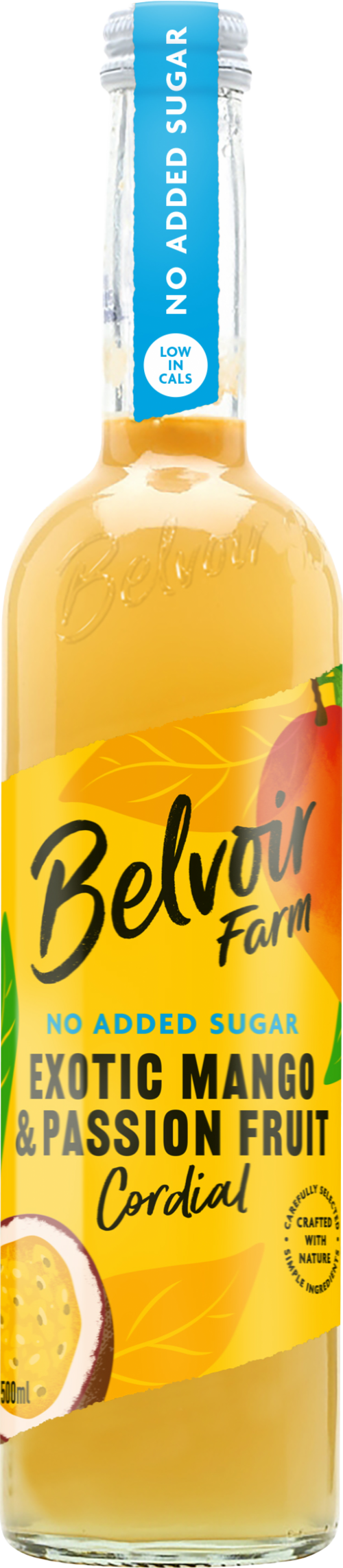 BELVOIR No Added Sugar Cordial Mango & Passion Fruit 50cl