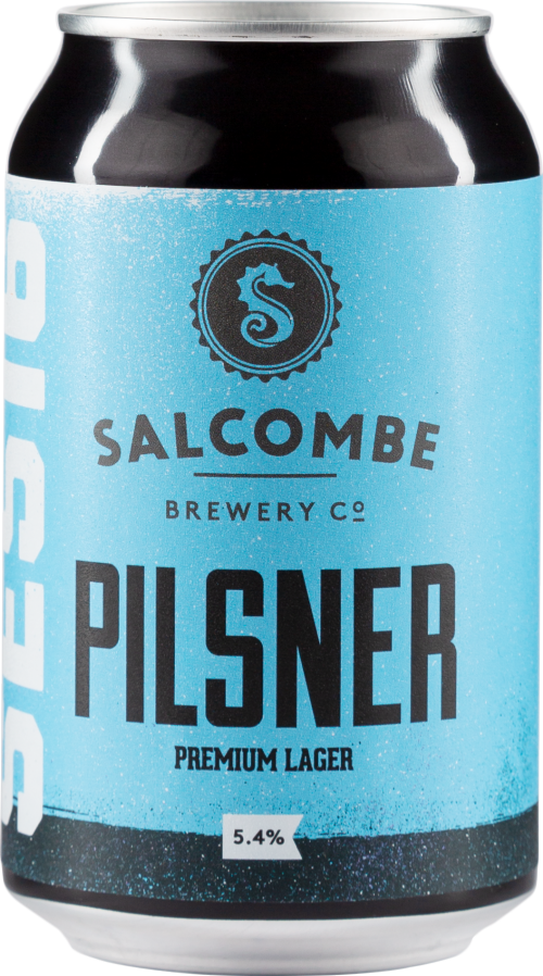 SALCOMBE BREWERY CO. Pilsner Premium Lager Can 5.4% ABV 33cl