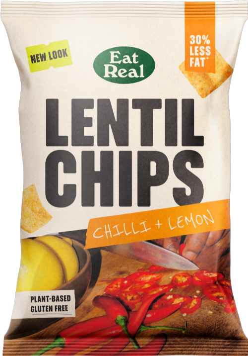 EAT REAL Lentil Chips - Chilli & Lemon 95g