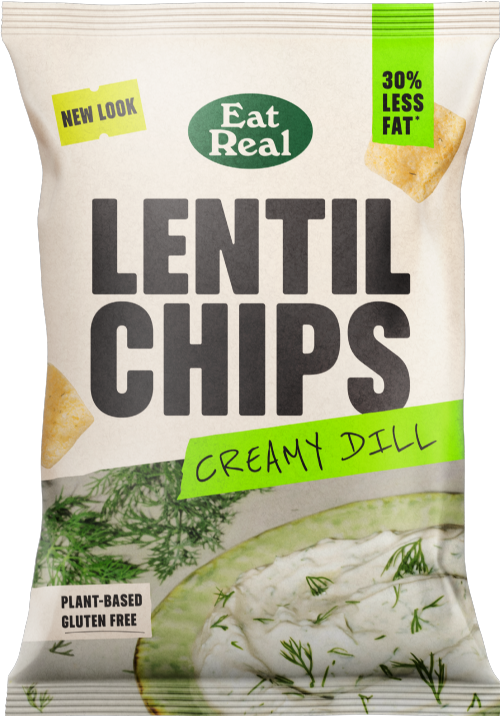 EAT REAL Lentil Chips - Creamy Dill 95g