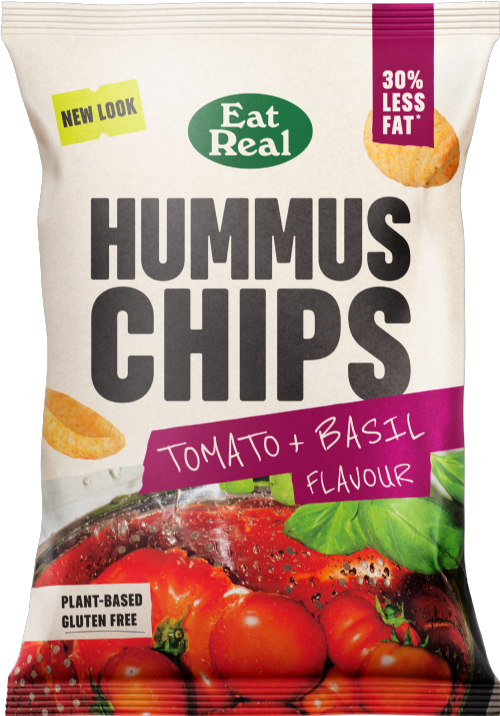 EAT REAL Hummus Chips - Tomato & Basil 110g