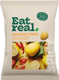 EAT REAL Hummus Chips - Punchy Chilli & Lively Lemon 110g