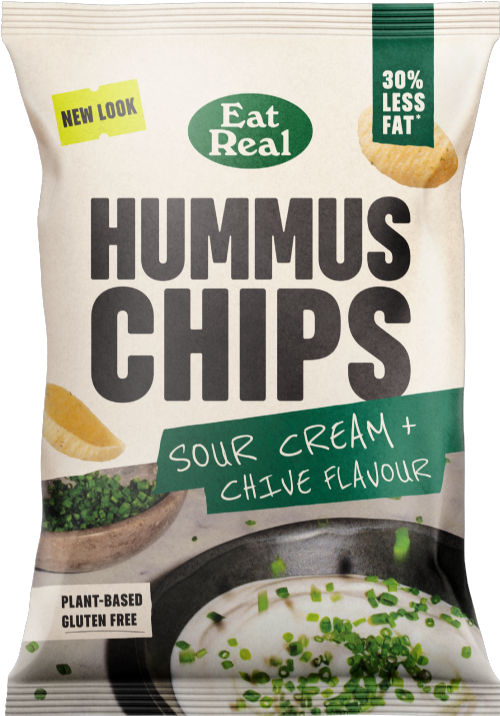 EAT REAL Hummus Chips - Sour Cream & Chive 110g