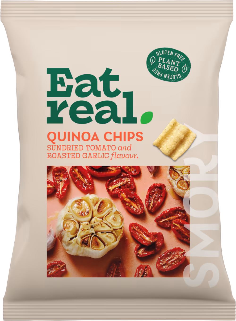 EAT REAL Quinoa Chips - Sundried Tomato & Roasted Garlic Flavour 90g