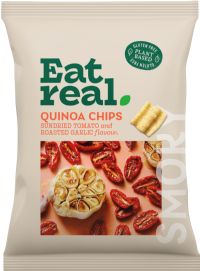 EAT REAL Quinoa Chips - Sundried Tomato & Roasted Garlic Flavour 90g