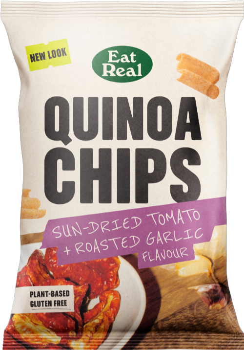 EAT REAL Quinoa Chips - Sundried Tomato & Roasted Garlic 90g