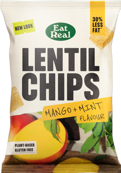 EAT REAL Lentil Chips - Mango & Mint 95g