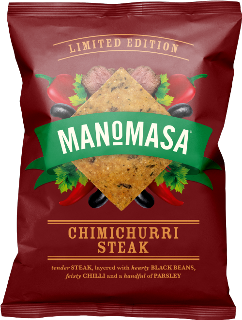 MANOMASA Chimichurri Steak Corn Chips 140g