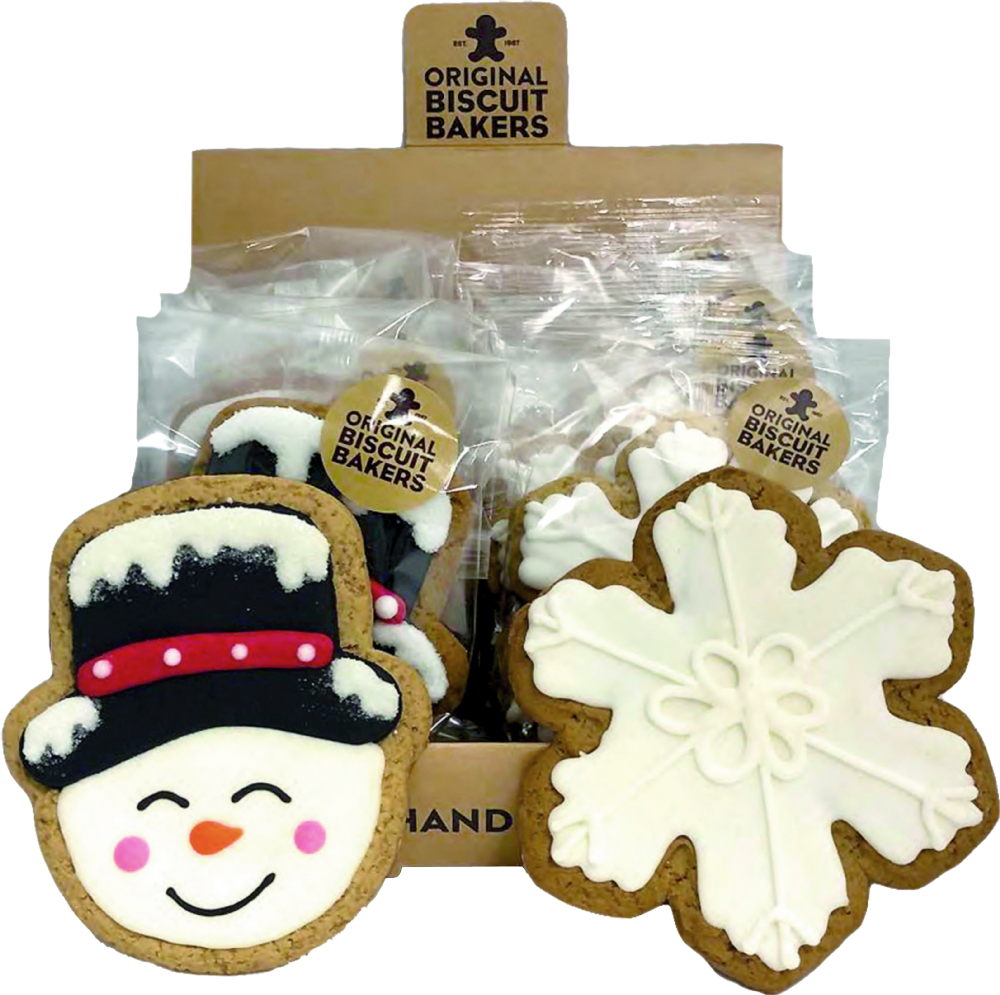 Original Biscuit Bakers Snowman & Snowflake Gingerbread 60g