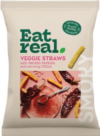 EAT REAL Veggie Straws - Smoked Paprika & Warming Chilli 110g
