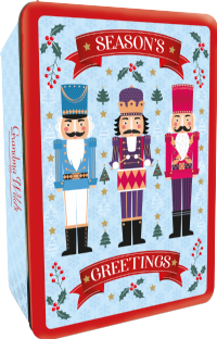 GRANDMA WILD'S Assorted Biscuits in Embossed Nutcracker Tin 300g