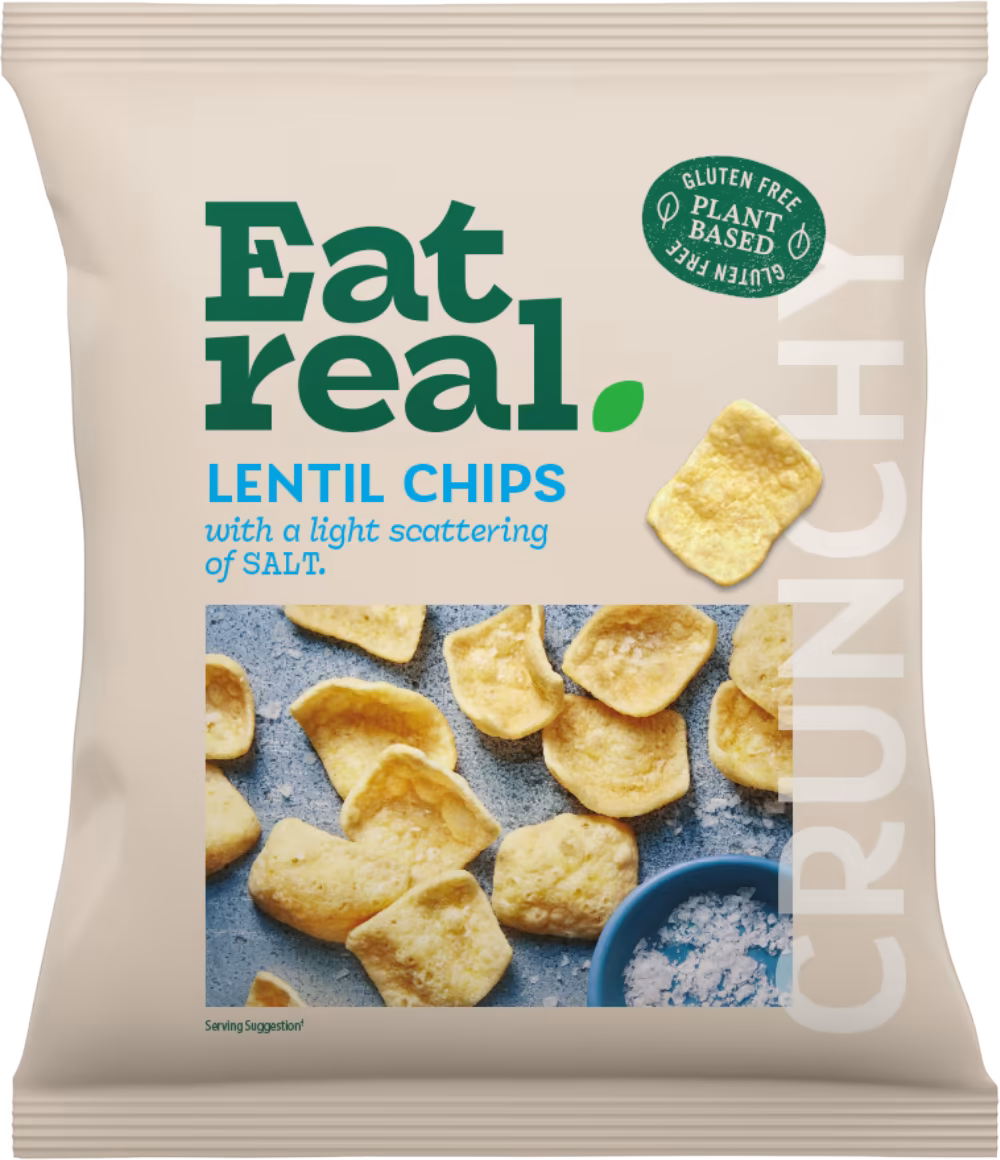 EAT REAL Lentil Chips - Salt 40g