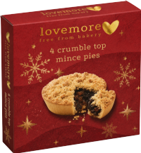LOVEMORE 4 Crumble Top Mince Pies 230g