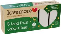LOVEMORE 5 Iced Fruit Cake Slices 260g