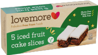 LOVEMORE 5 Iced Fruit Cake Slices 260g