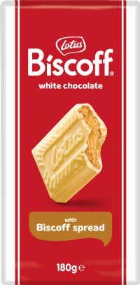 LOTUS White Chocolate with Biscoff Spread 180g
