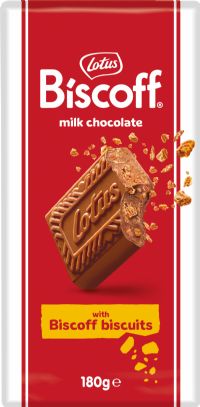 LOTUS Milk Chocolate with Biscoff Biscuits 180g