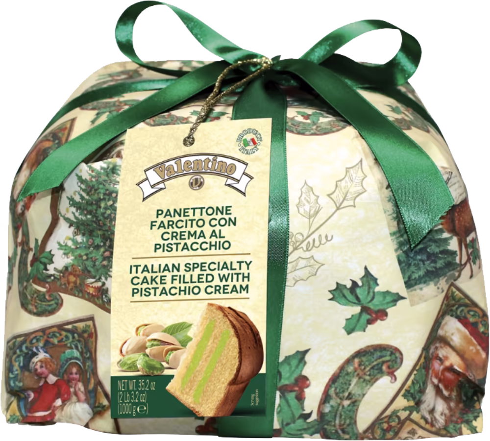 VALENTINO Panettone - Pistachio Cream Wrapped 1kg