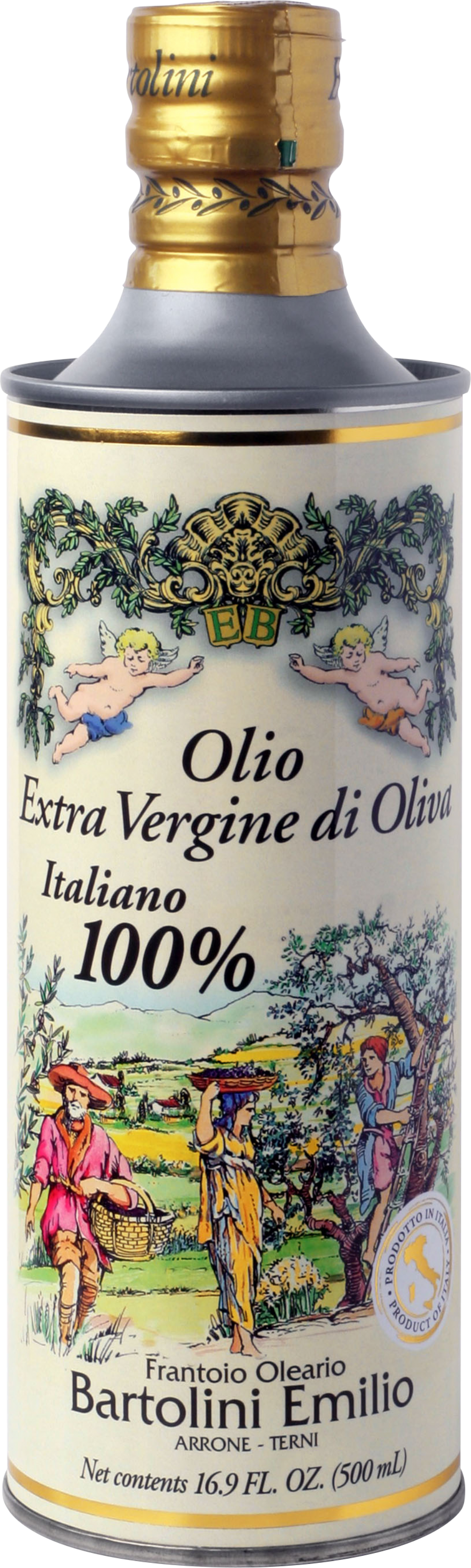Bartolini 100% Italian Extra Virgin Olive Oil in Decorative Tin 500ml