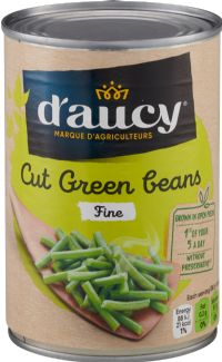 D'AUCY Cut Green Beans - Fine 400g