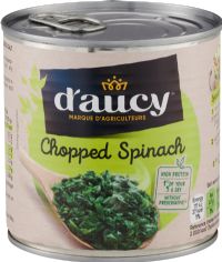 D'AUCY Chopped Spinach 395g