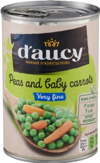 D'AUCY Peas and Baby Carrots - Very Fine 400g