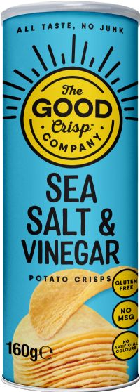 THE GOOD CRISP COMPANY Sea Salt & Vinegar Potato Crisps 160g