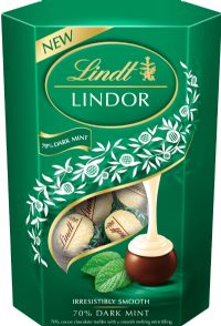 LINDT Lindor 70% Dark Mint Cornet 200g