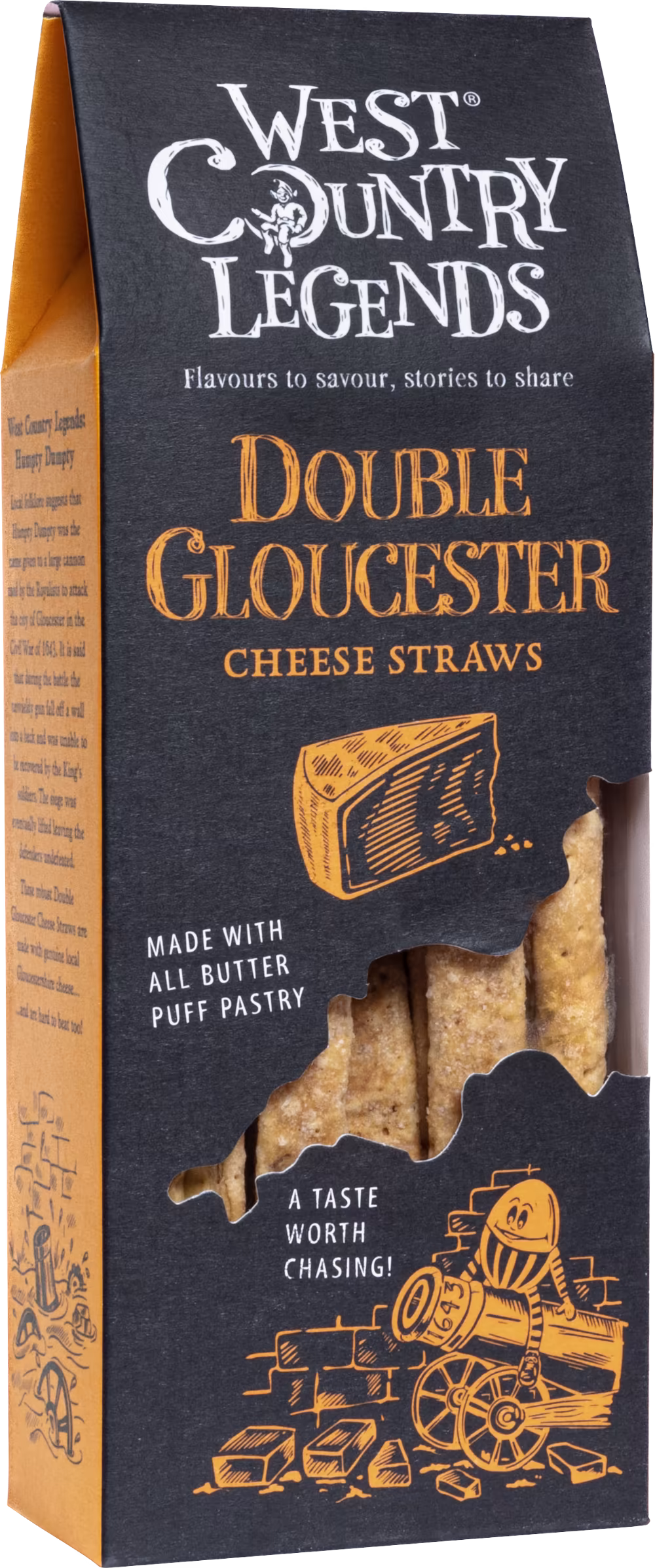 WEST COUNTRY LEGENDS Double Gloucester Cheese Straws 100g