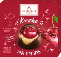 NIEDEREGGER Cherry Marzipan Dark Chocolates 108g