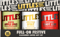 LITTLE'S Full-On Festive Flavoured Coffee Gift Set (3x50g)