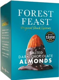 FOREST FEAST Gift Cube - Salted Dark Chocolate Almonds 140g